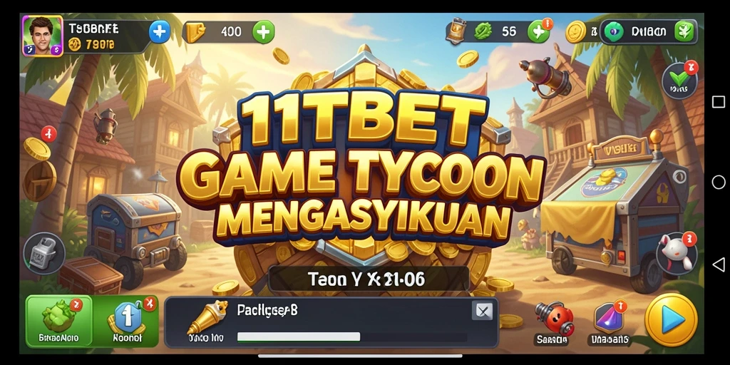 Tampilan gameplay 11TBET yang menarik di dunia bisnis Tycoon.