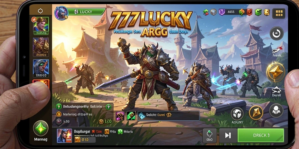 Tampilan gameplay menarik dari 777LUCKY dalam aksi ARPG.