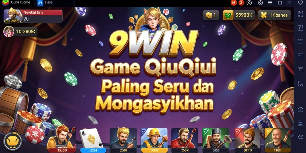 Tampilan gameplay QiuQiu yang seru dan menarik di 9WIN.