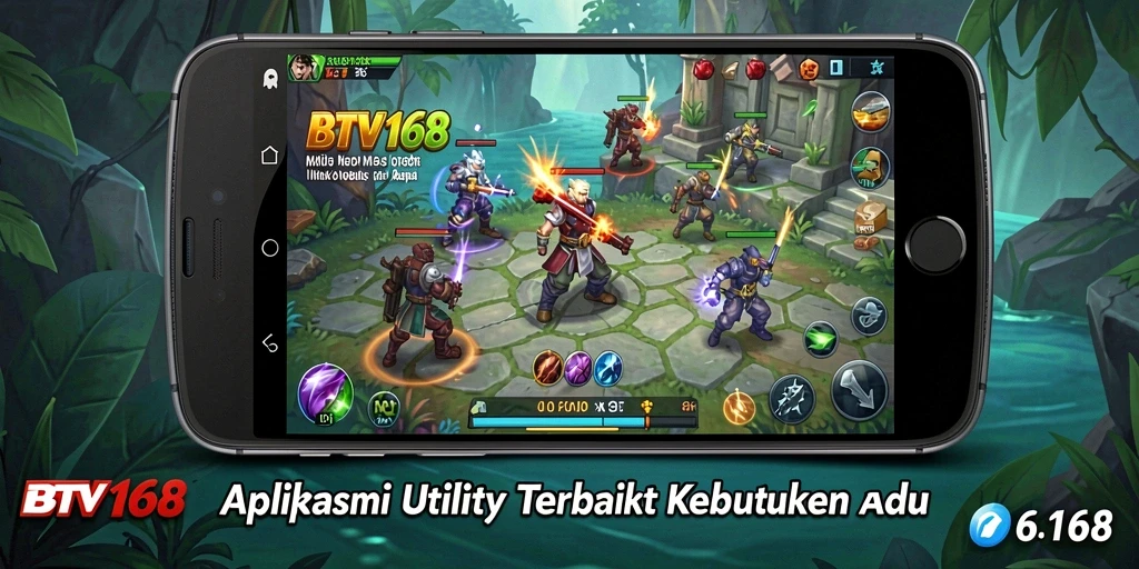 Screenshot BTV168 menampilkan antarmuka pengguna yang sederhana dan fungsional.