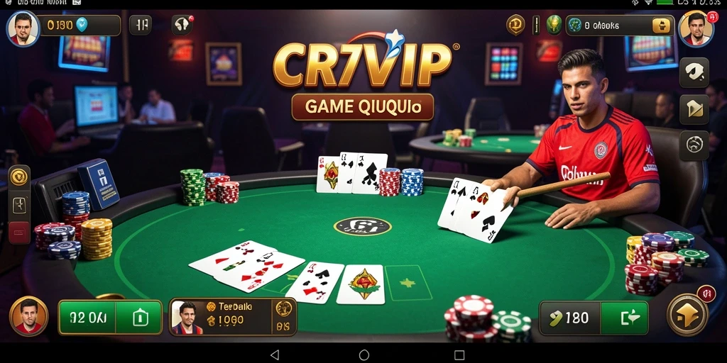Tampilan menarik dari gameplay QiuQiu di CR7VIP.