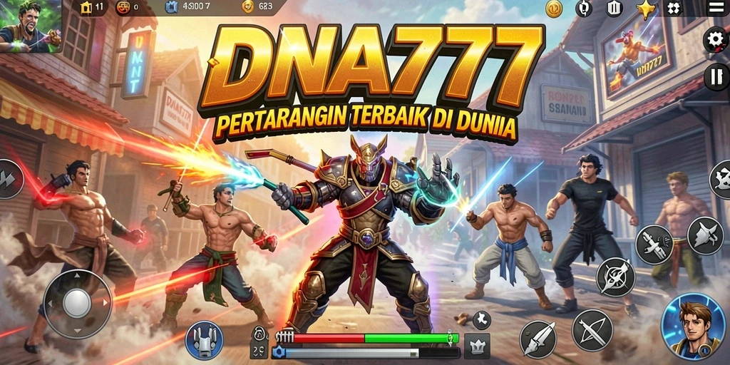 Tampilan aksi pertarungan seru dalam DNA777.