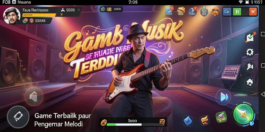 Tampilan mengasyikan dari gameplay FO8 dengan berbagai pilihan musik.