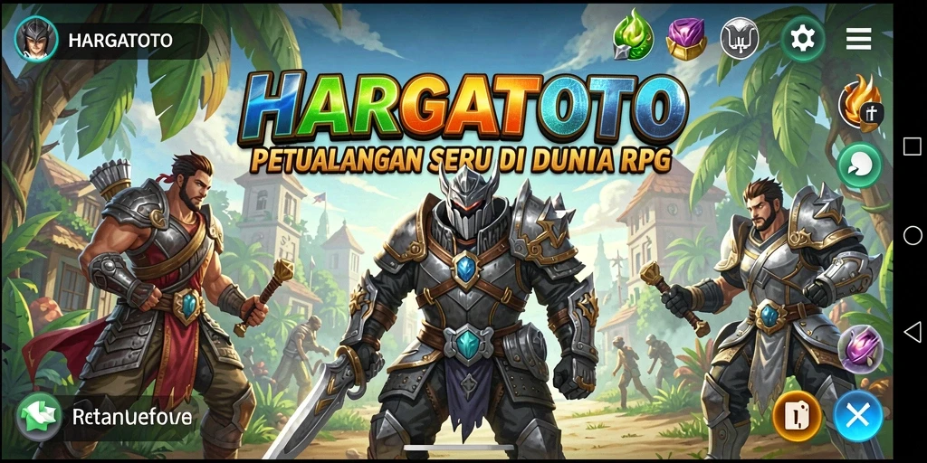 Tampilan aksi seru dalam permainan HARGATOTO yang mengasyikkan.
