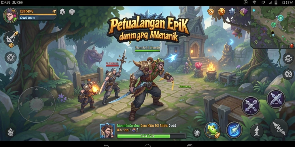 Screenshot gameplay IDX66 menampilkan aksi RPG yang mendebarkan.