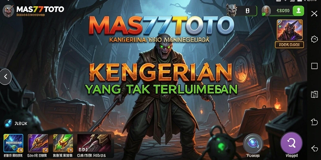 Gameplay MAS77TOTO menampilkan momen menegangkan yang mencekam.