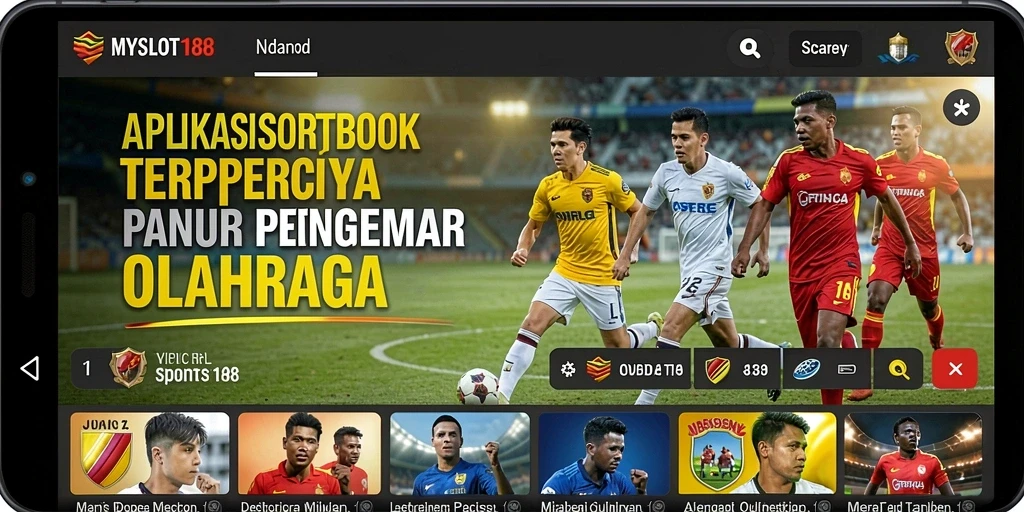 Tampilan antarmuka MYSLOT188 yang menarik dan mudah digunakan untuk taruhan olahraga.