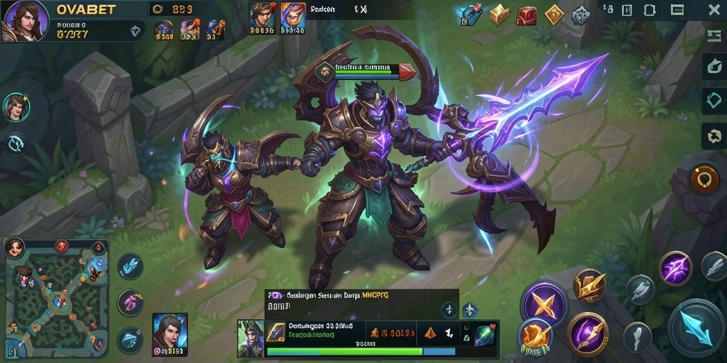 Screenshot utama OVABET menampilkan aksi gameplay MMORPG yang mendebarkan.