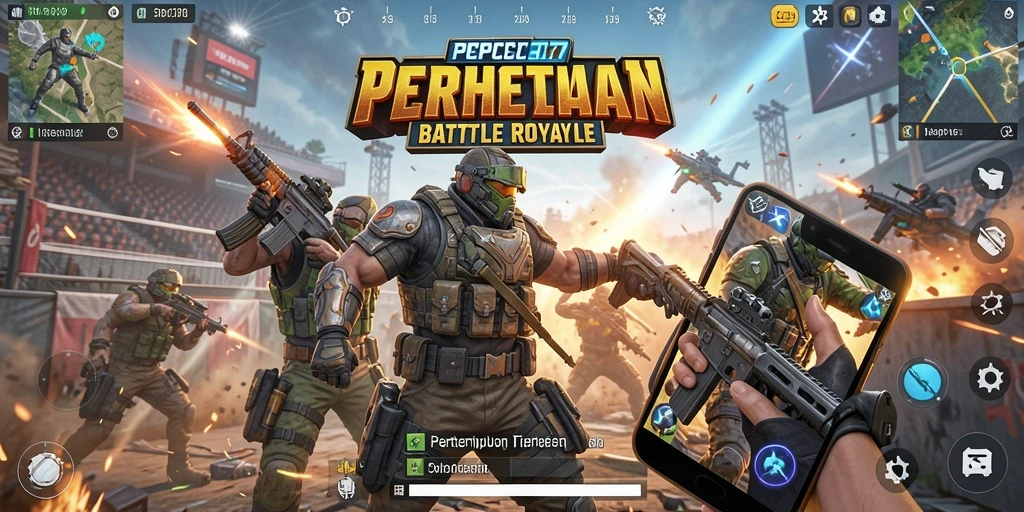Screenshot gameplay PCPC7 menampilkan momen pertempuran yang mendebarkan.