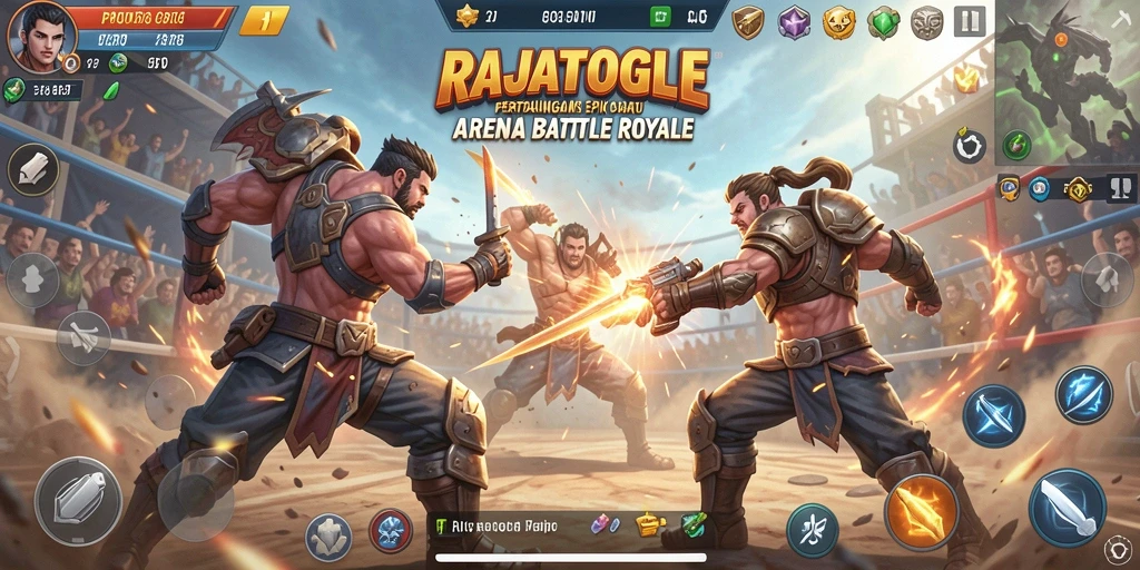 Tangkapan layar memberikan gambaran tentang aksi mendebarkan di RAJATOGEL.