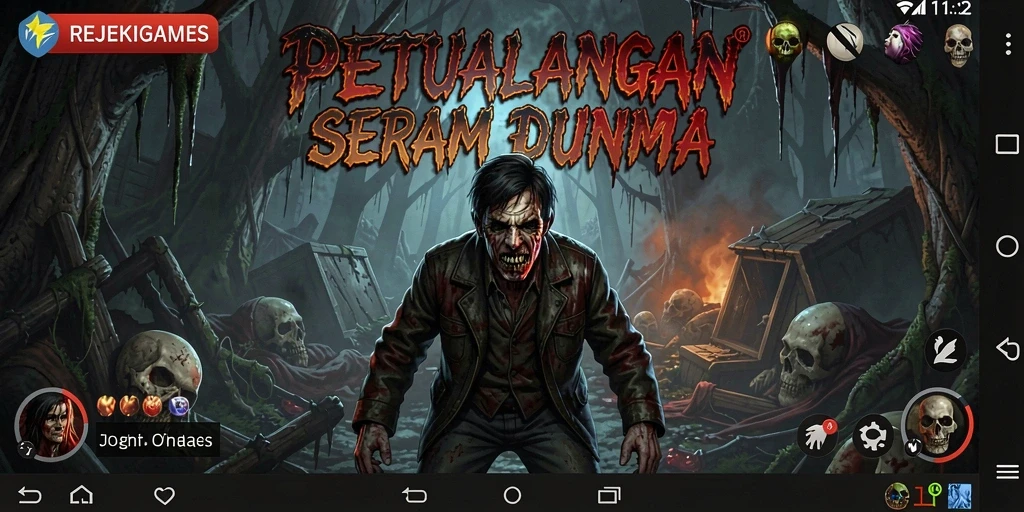 Tangkapan layar menampilkan gameplay mencekam dalam REJEKIGAMES.