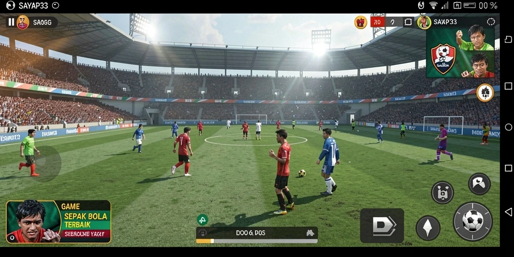 Tangkapan layar gameplay intens dalam SAYAP33.