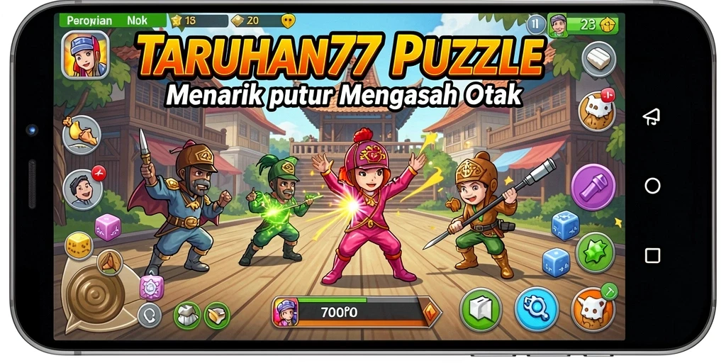 Tampilan gameplay puzzle yang menantang di TARUHAN77.