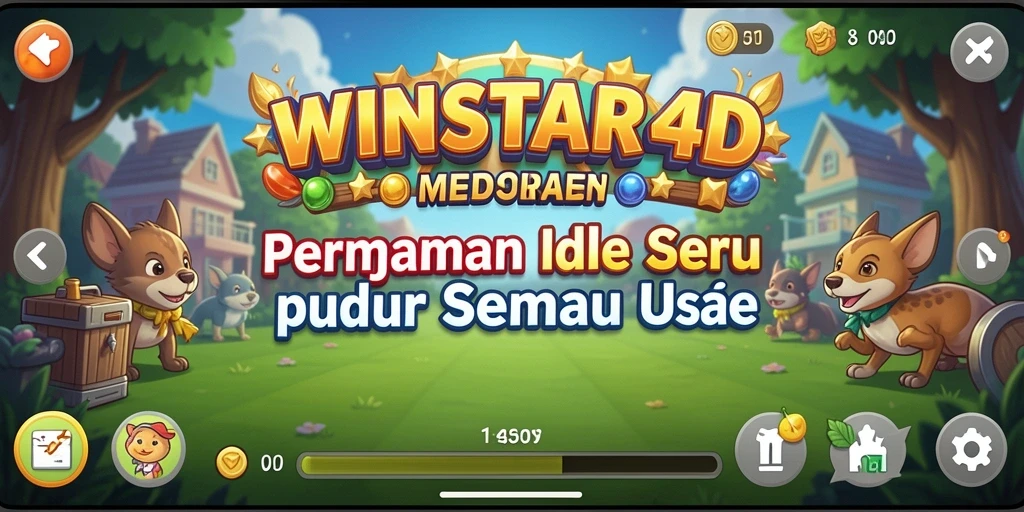 Tampilan screenshot <strong>WINSTAR4D</strong> yang menunjukkan gameplay Idle yang menarik.